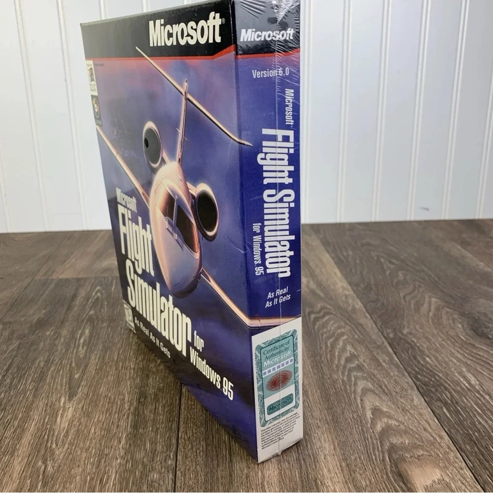 Microsoft FLIGHT SIMULATOR 6.0 for Windows 95 PC + Flight Simulator Inside Moves
